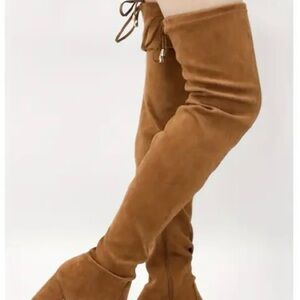 Forever 21 Tan Over-the-Knee Boots